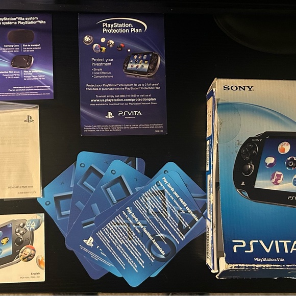 Sony PS Vita No Console Box Only with Manaul AR Cards & inserts only.